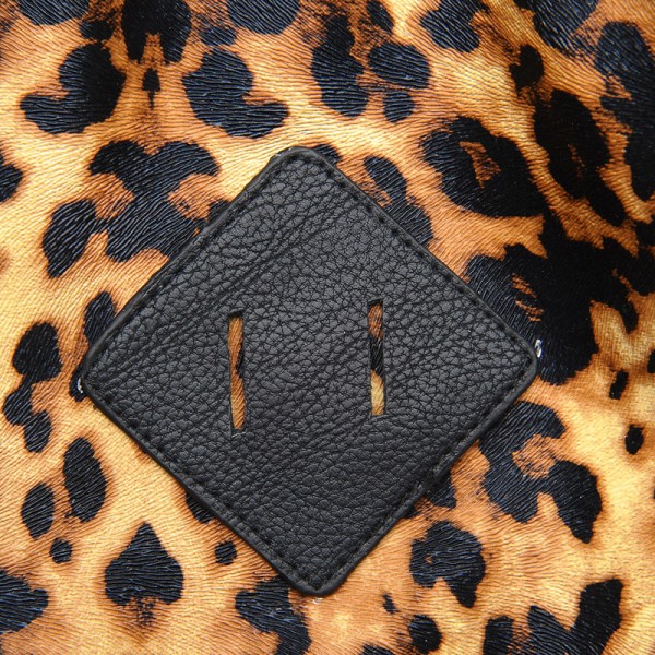 Luxurious Leopard Print Backpack